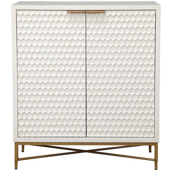 White Pearl Bar Cabinet
