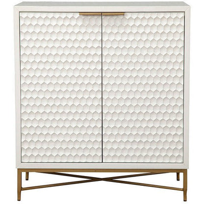 White Pearl Bar Cabinet