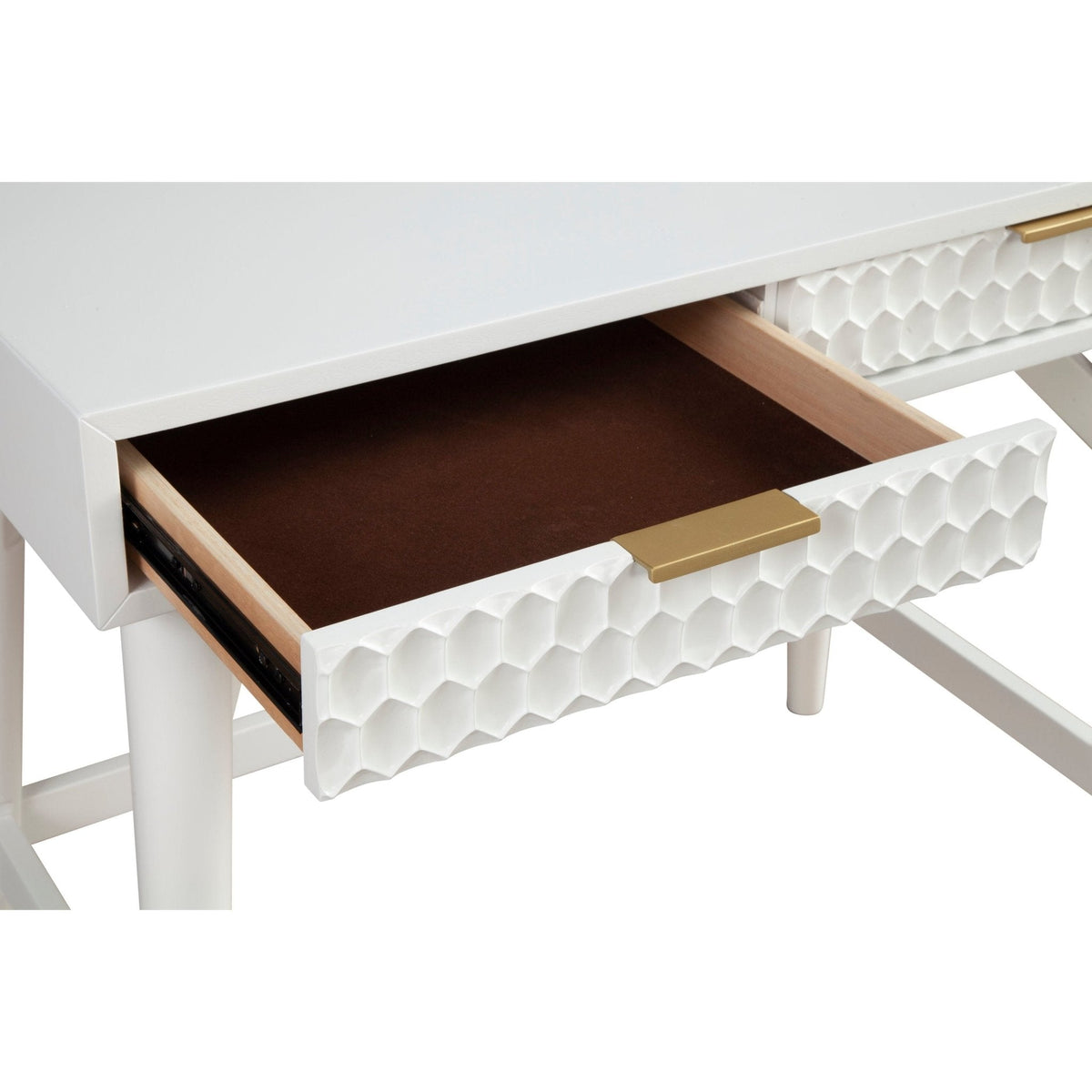 White Pearl Mini Desk