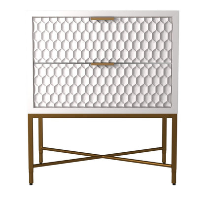 White Pearl Nightstand
