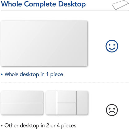 Particle Board Tabletop 55x28 Inches White Standing Desk