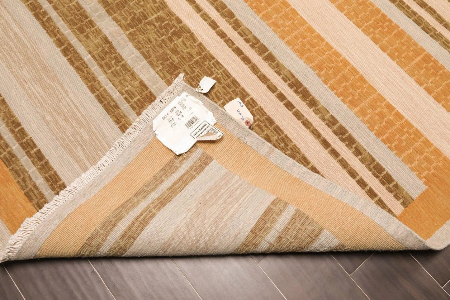 6' x 9' Hand Knotted 100% Wool high Low Pile Modern Area Rug