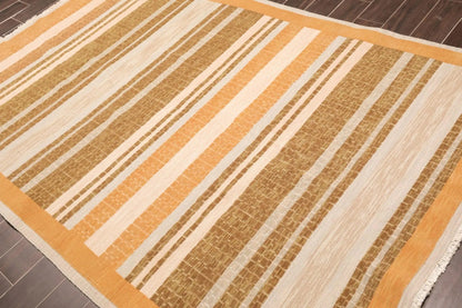 6' x 9' Hand Knotted 100% Wool high Low Pile Modern Area Rug
