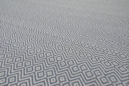 Multi Size Tone on Tone Blue Hand Tufted Wool Modern & Contemporary Oriental Area Rug