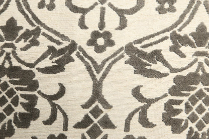 High End wool & silk Tibetan Hand Knotted Designer Area Rug Ivory 8' x 10'